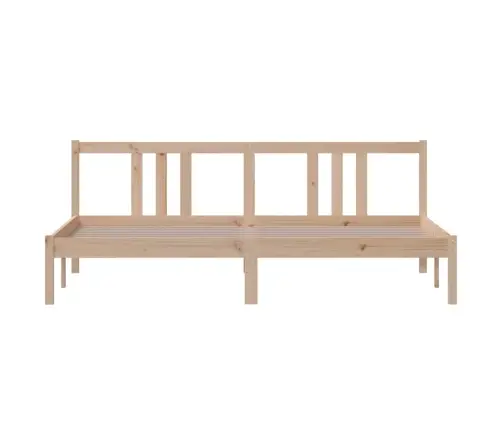 Led-Voodiraam, Valge, 180 X 200 cm Täispuit