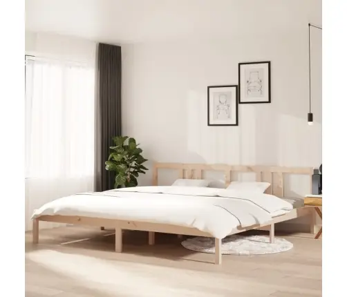 Gulta Bez Matrača, 200X200 Cm, Masīvkoks Vidaxl