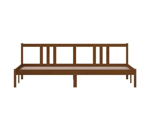 Gultas Rāmis, Medus Brūns, Masīvkoks, 200X200 Cm Vidaxl