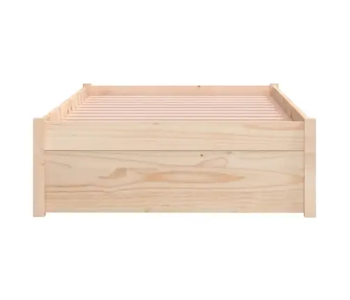 Gultas Rāmis, Masīvkoks, 75X190 Cm, Mazs, Vienvietīgs Vidaxl