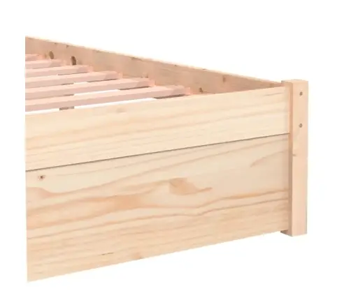 Gultas Rāmis, Masīvkoks, 75X190 Cm, Mazs, Vienvietīgs Vidaxl