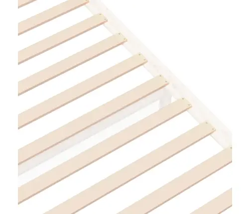 Gultas Rāmis, Balts Masīvkoks, 75X190 Cm, Mazs, Vienvietīgs Vidaxl