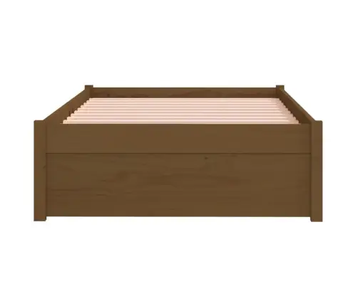 Voodiraam, Meepruun, Täismännipuit, 75 X 190 Cm