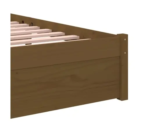 Voodiraam, Meepruun, Täismännipuit, 75 X 190 Cm