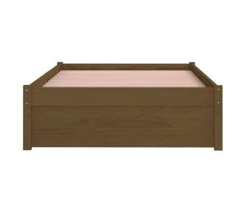 Lovos Rėmas, Medaus Rudas, 90X190cm Mediena, Vienvietis