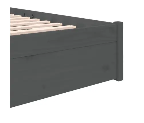 Lovos Rėmas, Pilkos Spalvos, 140X190cm Medienos Masyvas