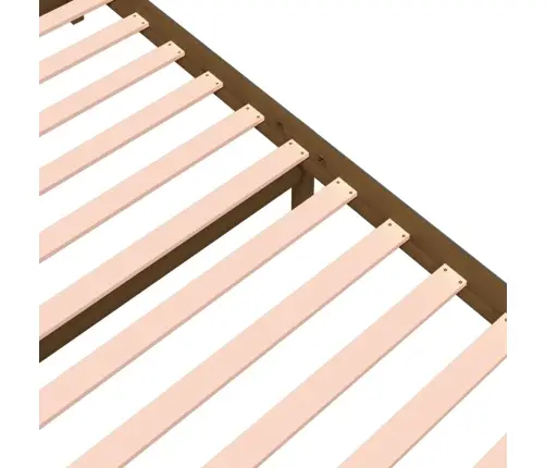 Gultas Rāmis, Medus Brūns, Masīvkoks, 140X190 Cm Vidaxl