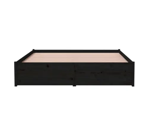 Lovos Rėmas, Juodos Spalvos, 140X190cm Medienos Masyvas