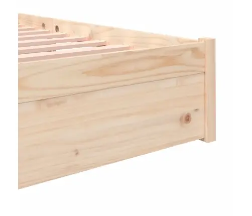 Gulta Bez Matrača, 160X200 Cm, Masīvkoks Vidaxl