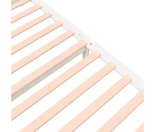 Gultas Rāmis, Balts, Masīvkoks, 180X200 Cm, Liels, Divvietīgs Vidaxl