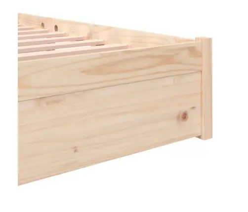 Gulta Bez Matrača, 200X200 Cm, Masīvkoks Vidaxl