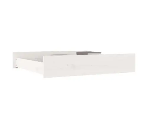 Gultas Atvilktnes, 2 Gab., Priedes Masīvkoks, Baltas Vidaxl