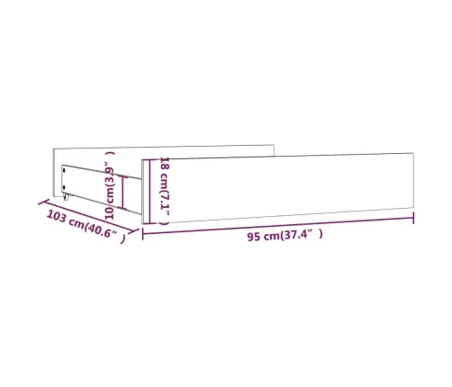 Gultas Atvilktnes, 2 Gab., Medus Brūnas, Priedes Masīvkoks Vidaxl
