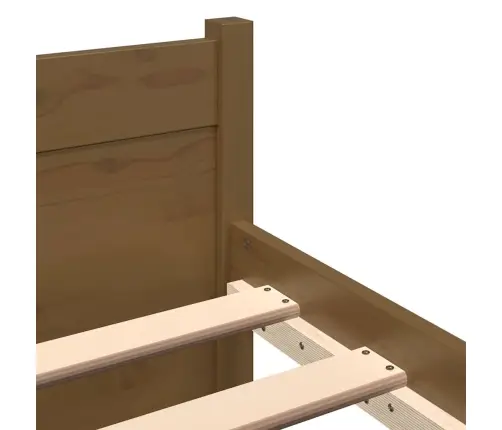 Gultas Rāmis, Medus Brūns, Masīvkoks, 75X190 Cm, Vienvietīgs Vidaxl