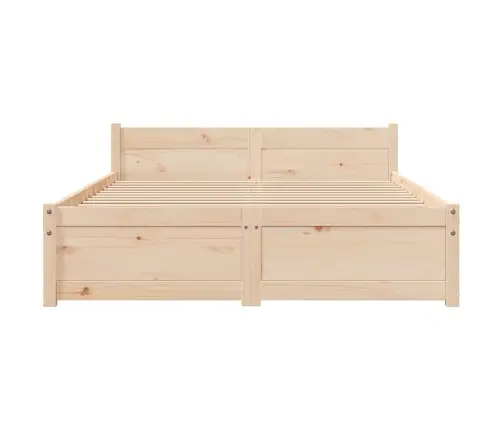 Gulta Bez Matrača, 120X200 Cm, Masīvkoks Vidaxl