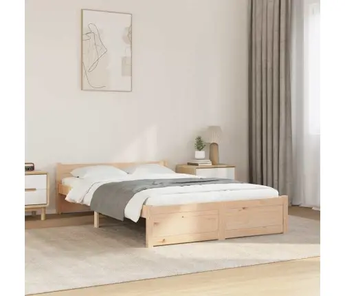 Gulta Bez Matrača, 120X200 Cm, Masīvkoks Vidaxl