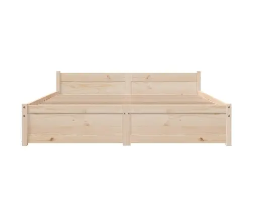 Gulta Bez Matrača, 140X200 Cm, Masīvkoks Vidaxl