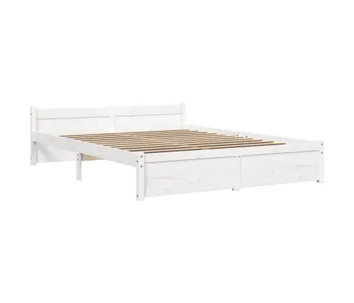 Lovos Rėmas, Baltos Spalvos, 160X200 cm Medienos Masyvas