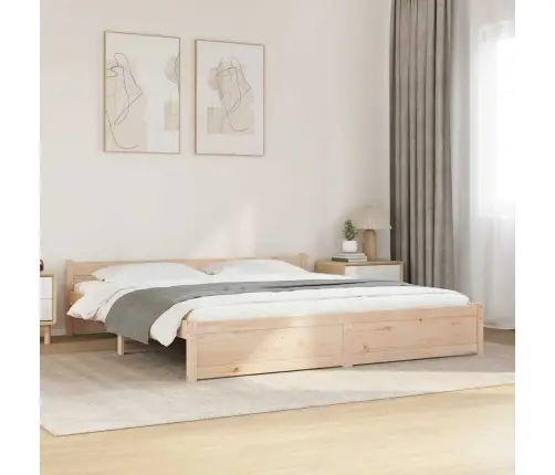 Gulta Bez Matrača, 200X200 Cm, Masīvkoks Vidaxl