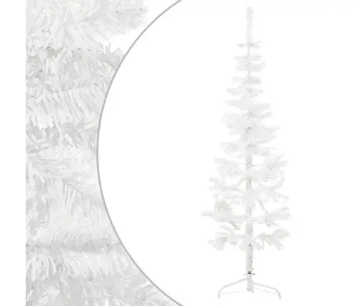 Kitsas Poolik Kunstkuusk Alusega, Valge, 150 Cm