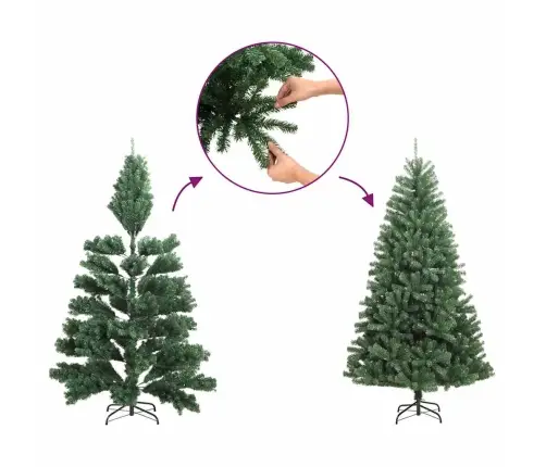 Mākslīgā Ziemassvētku Egle Ar Statīvu, Pusapaļa, Balta, 180 Cm Vidaxl Mākslīgā Ziemassvētku Egle Ar Statīvu, Pusapaļa, Balta, 180 Cm Vidaxl