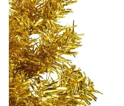 Mākslīgā Ziemassvētku Egle Ar Statīvu, Pusapaļa, Zelta, 120 Cm Vidaxl Mākslīgā Ziemassvētku Egle Ar Statīvu, Pusapaļa, Zelta, 120 Cm Vidaxl