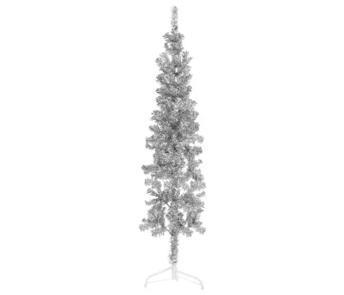 Mākslīgā Ziemassvētku Egle, Statīvs, Pusapaļa, Sudraba, 180 Cm Vidaxl