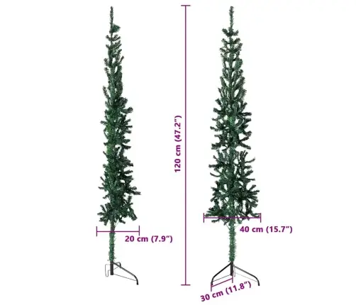 Kitsas Poolik Kunstkuusk Alusega, Roheline, 120 Cm