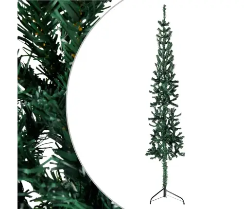 Mākslīgā Ziemassvētku Egle Ar Statīvu, Pusapaļa, Zaļa, 240 Cm Vidaxl