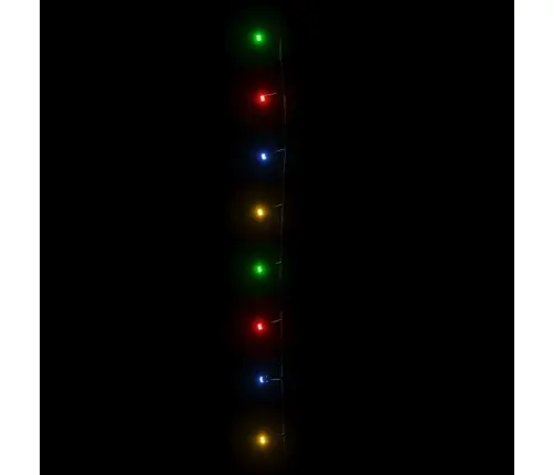 Led Lampiņu Virtene Ar 2000 Led, Daudzkrāsaina, 200 M, Pvc Vidaxl