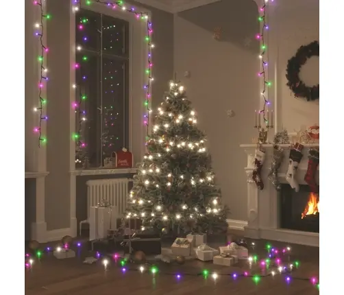 Led Lampiņu Virtene Ar 2000 Led, Pasteļtoņi, 200 M, Pvc Vidaxl