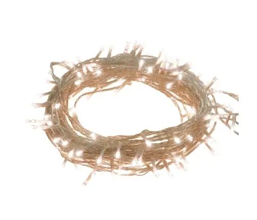 Led Lampiņu Virtene Ar 300 Led, Silti Balta, 30 M, Pvc Vidaxl