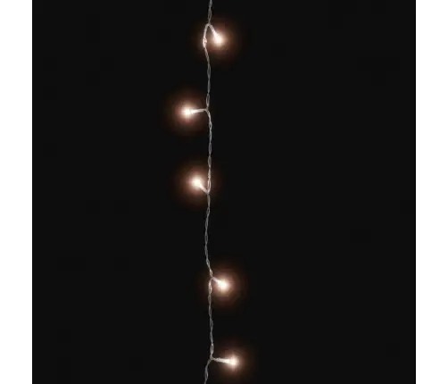 Led Lampiņu Virtene Ar 300 Led, Silti Balta, 30 M, Pvc Vidaxl