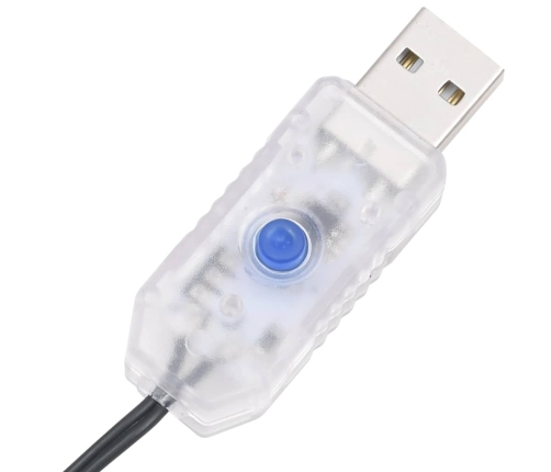 Led Lampiņu Virtene Ar 300 Led, Silti Balta, 30 M, Pvc Vidaxl