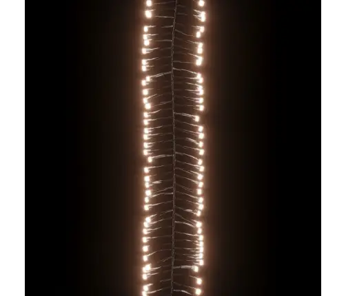 Led Lampiņu Virtene Ar 400 Led, Silti Balta, 7,4 M, Pvc Vidaxl