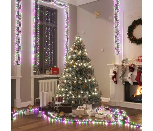 Led Lampiņu Virtene Ar 400 Led, Pasteļtoņi, 7,4 M, Pvc Vidaxl