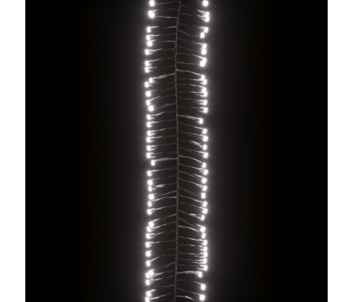Led Lampiņu Virtene Ar 1000 Led, Vēsi Balta, 11 M, Pvc Vidaxl