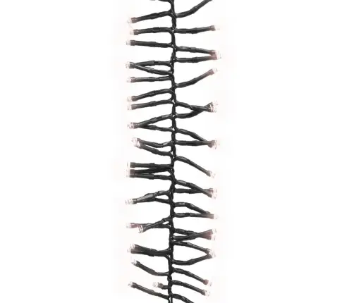 Led Lempučių Girlianda, 17M, Pvc, 2000 Šiltų Baltų Led, Tanki