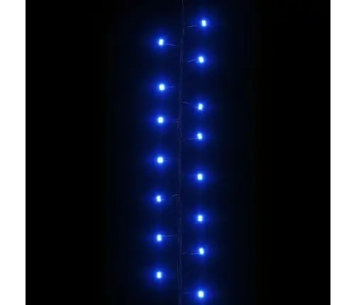 Led Lampiņu Virtene Ar 3000 Led, Zila, 65 M, Pvc Vidaxl