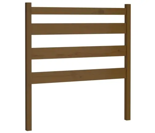 Gultas Galvgalis, Medus Brūns, 81X4X100 Cm, Priedes Masīvkoks Vidaxl