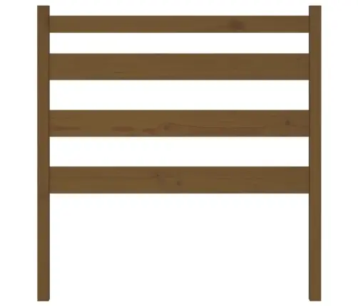 Gultas Galvgalis, Medus Brūns, 81X4X100 Cm, Priedes Masīvkoks Vidaxl