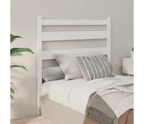 Voodipeats, Valge, 96 X 4 X 100 cm Männipuit