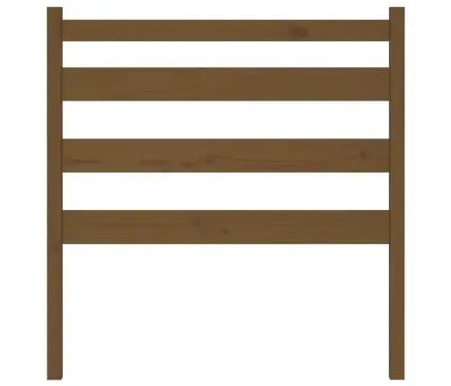 Gultas Galvgalis, Medus Brūns, 106X4X100 Cm, Priedes Masīvkoks Vidaxl