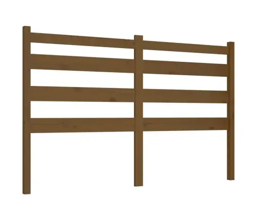 Gultas Galvgalis, Medus Brūns, 126X4X100 Cm, Priedes Masīvkoks Vidaxl