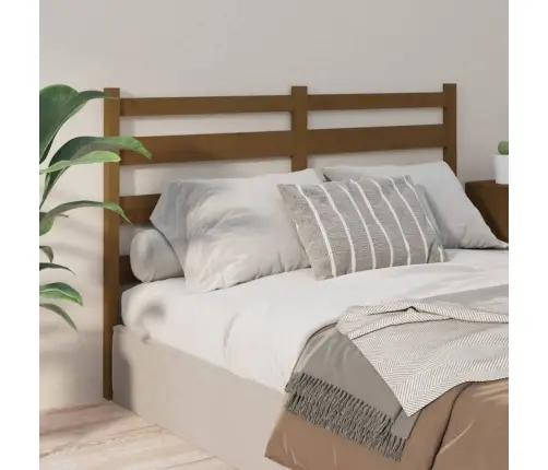 Gultas Galvgalis, Medus Brūns, 141X4X100 Cm, Priedes Masīvkoks Vidaxl