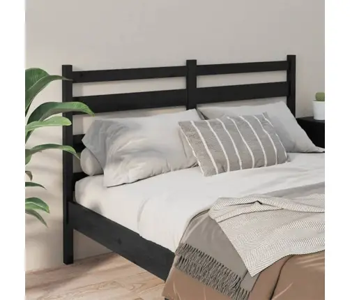 Gultas Galvgalis, Melns, 166X4X100 Cm, Priedes Masīvkoks Vidaxl
