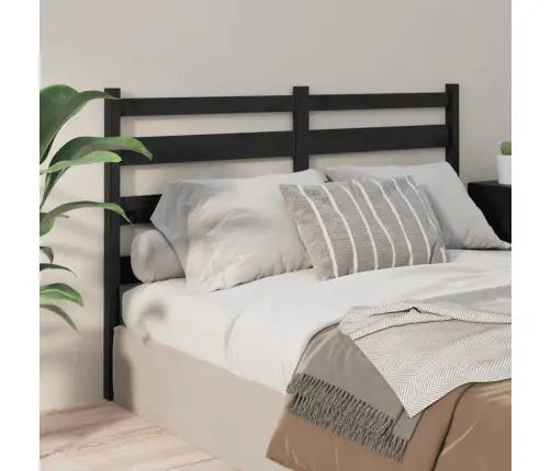 Gultas Galvgalis, Melns, 166X4X100 Cm, Priedes Masīvkoks Vidaxl