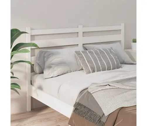Gultas Galvgalis, Balts, 206X4X100 Cm, Priedes Masīvkoks Vidaxl