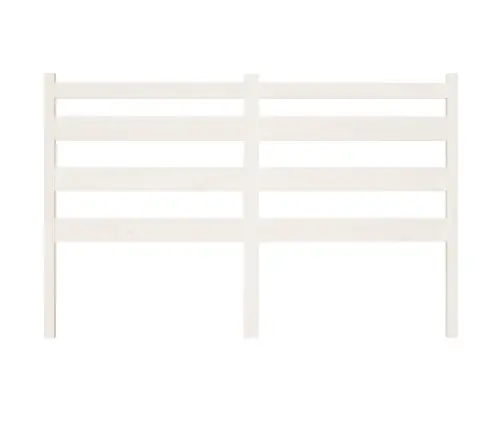 Gultas Galvgalis, Balts, 206X4X100 Cm, Priedes Masīvkoks Vidaxl