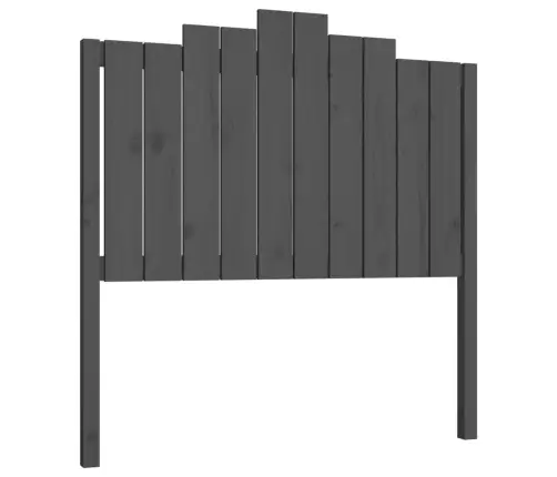 Lovos Galvūgalis, Pilkas, 106X4X110cm Pušies Medienos Masyvas